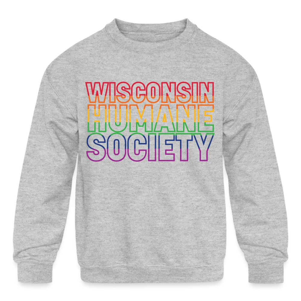 WHS Pride Rainbow Kids' Crewneck Sweatshirt