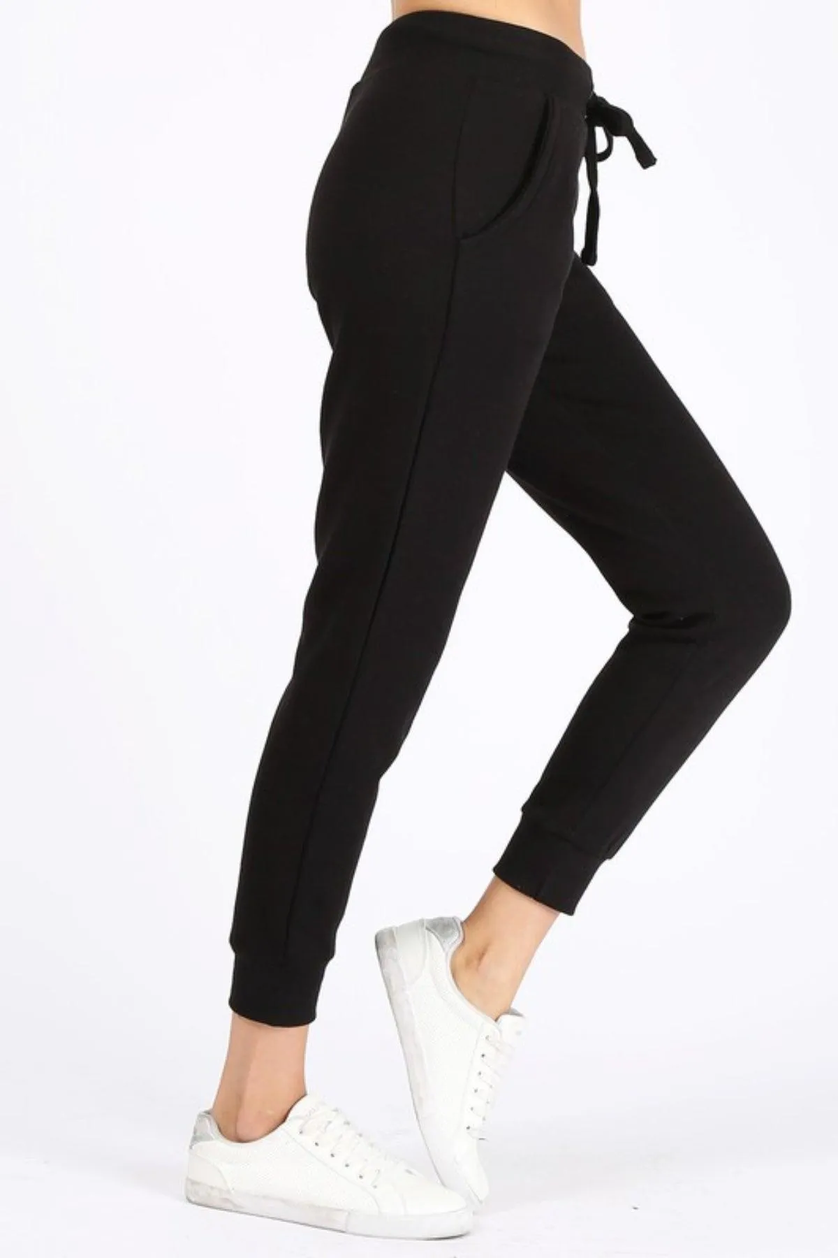 Women's Plus Size Fleece Jogger Sweat Pants